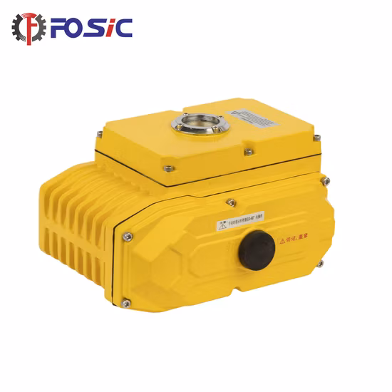 Hochwertiger Hersteller, 12 V/24 V, gelb, motorisierter elektrischer Klappenantrieb für Ventile