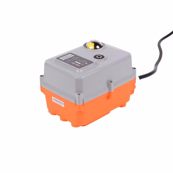 Ein/Aus modulierendes Kugelventil/Absperrklappe/Steuerventil, Vierteldrehung/Mehrfachdrehung, rotierender motorisierter elektrischer elektrischer Stellantrieb 24 VDC/110 VAC/220 VAC/380 VAC