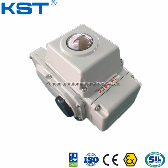Ein/Aus modulierendes Kugelventil/Absperrklappe/Steuerventil, Vierteldrehung/Mehrfachdrehung, rotierender motorisierter elektrischer elektrischer Stellantrieb 24 VDC/110 VAC/220 VAC/380 VAC
