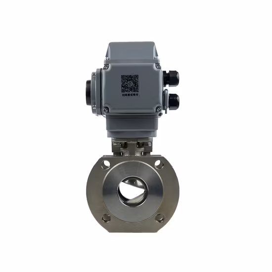 Elektrisch betätigtes Regelventil für Winkelströmungsrichtung