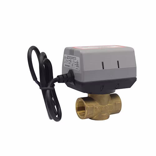 OEM 24V 230V Wasser motorisierter Soleniod elektrischer Messingkugelhahn mit Stellantrieb 3 Drähten für Wasser